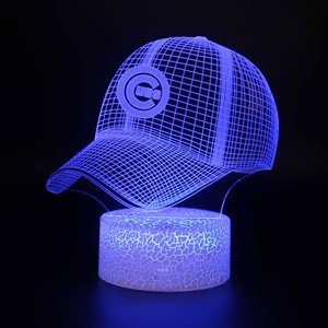 MBL <span class=keywords><strong>Kansas</strong></span> <span class=keywords><strong>City</strong></span> <span class=keywords><strong>Chiefs</strong></span> Royals <span class=keywords><strong>Gorra</strong></span> <span class=keywords><strong>de</strong></span> béisbol LED Luz <span class=keywords><strong>de</strong></span> noche Lámpara <span class=keywords><strong>de</strong></span> escritorio 3D colorida - Product Image 4