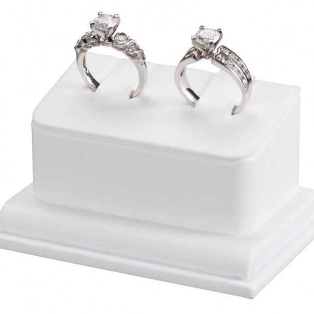 Jewelry Display Stands 2-Clip Ring Displays Wedding Rings Display Stand Rack for Store & Exhibition