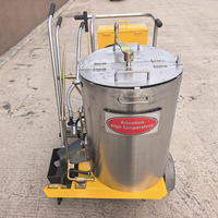 Nouvelles machines de marquage routier de précision, polyvalentes et efficaces, machine de marquage routier thermoplastique à poussée manuelle