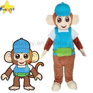 Funtoys 사용자 정의 캐릭터 원숭이 마스코트 의상 동물 할로윈 카니발 사용자 정의 풍선 코스프레 소닉 의상 성인