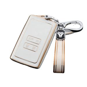 Housse de clé en TPU Gold Edge avec porte-clés pour <span class=keywords><strong>Renault</strong></span> Clio Espace 5 <span class=keywords><strong>Master</strong></span> Bus Talisman Megane Protector Bag Holder Accessoires - Product Image 1