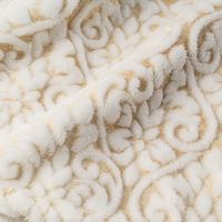 Heimtextilien-Hersteller 100% Polyester Dicke Hautfreundliche Jacquard-Fleece Blumenmuster Plüschdecke für Sofa und Bett