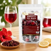 Sachets de thé Hibiscus 30 unités – Antioxydant et Soutien Cardiovasculaire – Tisane 60g Yuzetang – Durée de conservation 18 mois