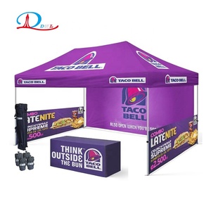 即时10x15英尺弹出式天篷帐篷商用Ez天篷遮阳，用于贸易展览会派对帐篷，带1680D滚轮袋 - Product Image 6