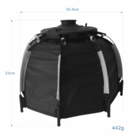Diffuseur de flash parabolique FT Mini pour kit d'éclairage LED professionnel avec grille, monture Bowens, matériau ABS, options 30 cm