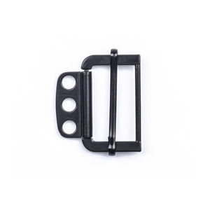Sliding Buckle Matte Black <b>Square</b> 33mm Inner Diameter Durable Metal Buckle For Bags Three Stage <b>Adjustable</b> - Product Image 1