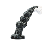 Dilatateur anal extra-large et extra-épais noir, unisexe, extenseur pour l'arrière-train, 100% étanche, jouet sexuel pour adultes, masturbation