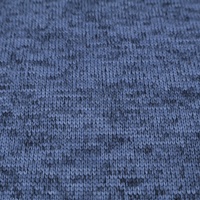 Pull en maille mélangée Seawool KNI-CE0243, polaire 300 GSM, teint en pièce, unisexe, avec fermeture éclair, matière de chemise, 100% coton