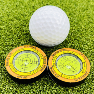 <b>Golf</b> Slope Reader Metal Level Tool With Pizza Design For Outdoor <b>Golf</b> Training Aids - Product Image 4