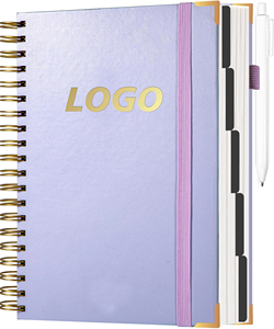 Tùy chỉnh được thiết kế & logo 7.3*10.4 máy tính xách tay xoắn ốc dòng 360 trang văn phòng Tạp Chí làm việc Quà Tặng trường văn phòng kế hoạch da máy tính xách tay - Product Image 6