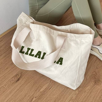 Sacs de Courses Personnalisables avec Votre Logo, Sacs Fourre-Tout en Coton Toile Réutilisables de Haute Qualité, Sacs de Courses Calico Vierge