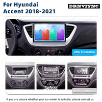 Venta al por Mayor de Unidad Principal para Auto con Pantalla Táctil QLED de 8 Núcleos, Android 16, GPS, 4G LTE, CarPlay y Android Auto para Hyundai Accent 2018-2021