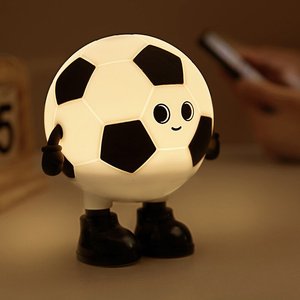 <span class=keywords><strong>Lampe</strong></span> <span class=keywords><strong>de</strong></span> <span class=keywords><strong>chevet</strong></span> RGB en silicone souple pour enfant, veilleuse <span class=keywords><strong>de</strong></span> football à intensité variable, cadeau pour bébé et enfant - Product Image 3
