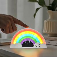 Minuterie visuelle arc-en-ciel interactive et lampe de nuit pour enfants Machine à sons relaxants Minuterie de salle de classe pour enseignants et enfants