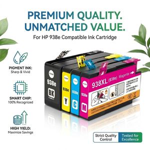 <span class=keywords><strong>Cartucce</strong></span> d'Inchiostro <span class=keywords><strong>Compatibili</strong></span> Ocbestjet 938xl 938e di Alta Qualità con Chip Più Recente per HP Officejet Pro 9110b 9120b 9130b 9120 9120e - Product Image 1