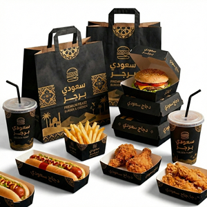 Free Sample Factory Price Food Grade Paper <b>Burger</b> <b>Box</b> Fried Chicken Takeaway Packaging Fast Food Container - Product Image 3