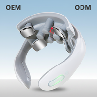 Nouveau masseur cervical et du cou portable multifonctionnel avec chaleur, vibrations, micro-courant, intelligence artificielle, alimentation USB pour le soin du cou