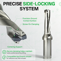 Foret interchangeable 8D TPD à indexage latéral, corps de foret modulaire H13, haute précision pour perçage CNC du métal