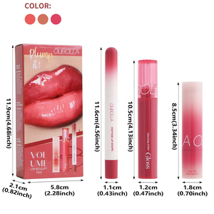 ชุดลิปสติก MLM ปรับแต่งได้ 3 ชิ้น ประกอบด้วย ลิปไลเนอร์เนื้อแมท ลิปกลอสเนื้อฉ่ำวาว และลิปสติกเนื้อกระจก ติดทนนาน กันน้ำ - Product Image 1