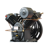 Compresor de Aire Tipo V de Alto Rendimiento, Bomba de Pistón Industrial de Servicio Pesado Lubricada con Aceite, Sistema de Motor Eléctrico para Taller