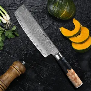 Damascus Vg10 Hight Carbon Steel Knife Japanese Nakiri Knife