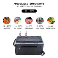 Al Aire Libre 75L gran oferta personalización nevera compresor 12V Camping al aire libre coche nevera