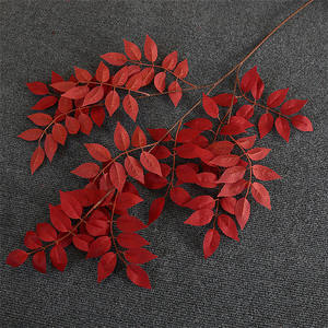 Feuilles de Trompette Artificielles en Gros, Plantes Vertes pour Décoration Douce Maison et Mariage, Feuilles de Ficus Artificielles - Product Image 2