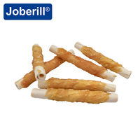Bâtonnets à mâcher torsadés Joberill au poulet, riches en protéines, sans céréales, saveur lait, friandises dentaires pour chiens, 12-12,5 cm