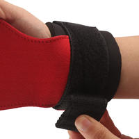 Protège-paume en microfibre avec rembourrage pour la protection des paumes et des mains, coussinet de préhension pour la musculation, sangles de poignet réglables pour la force et l'haltérophilie