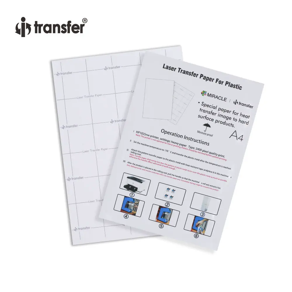 I-transfer Laser Sublimasi A4 Printer Inkjet Kertas Putih Pakaian Warna Bermultifungsi untuk Casing Telepon HTP-05A4 Poliester