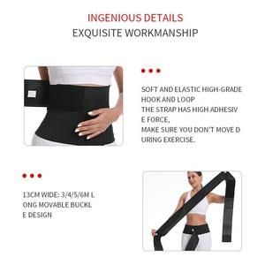 Ceinture <span class=keywords><strong>de</strong></span> compression amincissante pour femme, <span class=keywords><strong>bande</strong></span> <span class=keywords><strong>de</strong></span> sudation abdominale, effet sauna, élastique, sans couture, en polyester épaissi - Product Image 4