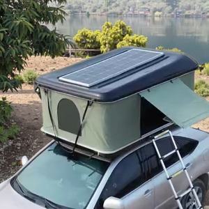 Hot Sale SUV Car Cover FRP Glass Fiber Shell <strong>Roof</strong> <strong>Top</strong> Rooftop <strong>Tent</strong> With Solar Power Powered Panel <strong>Tents</strong> Inflatable For Camping