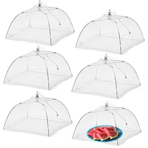 Morezhome-sombrilla plegable reutilizable de alta calidad, malla plegable para cubrir comida, carpa