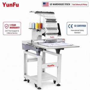 Máquina de Bordar Computarizada de Alta Velocidad de 15 Agujas y un Solo Cabezal, Entrega a Domicilio o Recogida en el Almacén de YunFu en EE. UU. - Product Image 1
