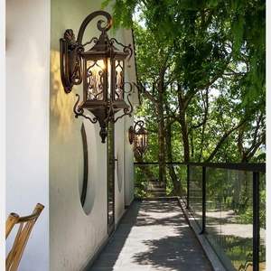 Lampe murale d'extérieur de style européen, lampe de cour étanche, entrée de villa, <span class=keywords><strong>terrasse</strong></span> extérieure, balcon, lampe murale d'extérieur - Product Image 5
