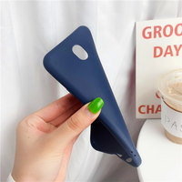 Coques de téléphone en silicone souple TPU mat de couleur unie pour iPhone 12 13 14 15 16 17 Pro Max