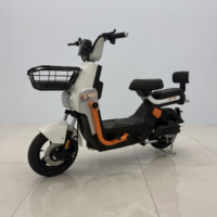 Scooter électrique 1000W à double siège, cyclomoteur urbain avec panier, 3 modes de vitesse, éclairage LED, vente en gros