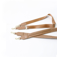 Sac à bandoulière personnalisé avec logo, rabat marron, sangle réglable, quincaillerie dorée, sac à main décontracté, fabricant OEM ODM