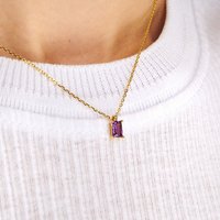 SSeeSY vente en gros ODM chaîne plaquée or pendentif en pierres précieuses de mode conception personnalisée bijoux breloques colliers en acier inoxydable pour femmes