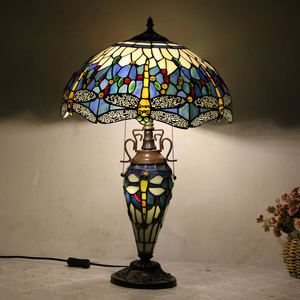 Lámpara de Noche LED de Resina Personalizada APCITL, 16 Pulgadas, Estilo Hojas Verdes, Pantalla de Vidrio Teñido, Lámpara de Mesa Decorativa para Sala de Estar - Product Image 4