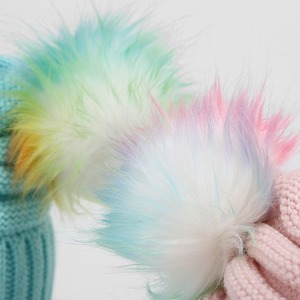 Dernière vente chaude 3-10 ans enfant <span class=keywords><strong>pompon</strong></span> boule mignon couleur vive bébé tricoté chapeau enfants bonnets chapeaux d'hiver pour enfants - Product Image 5