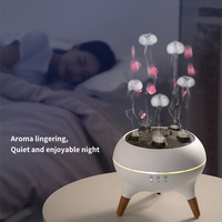 Diffuseur d'arômes ultrasonique portable 250 ml avec télécommande, effet flamme et méduse dynamique, humidificateur d'air, usine chinoise