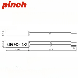 Pinch Ksd9700h <b>Temperature</b> <b>Control</b> Switch 0C-120C 15a 250v Normally Open Closed Fast Reset Home Automation - Product Image 2