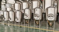 Fermenteur conique hermétique en acier inoxydable sanitaire 304/316 personnalisé de 500 L pour bière, café, vin, eau – Neuf