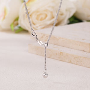 Promotional Fast Delivery High Quality Arrow Shape <b>Pendant</b> Simple 18K <b>Solid</b> White <b>Gold</b> Christian Chains Gift Girlfriend Daily - Product Image 3