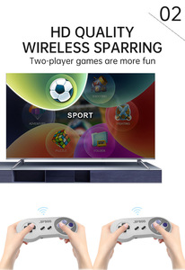 4K HD SF900 2.4ควบคุมไร้สายเกมสติ๊ก<span class=keywords><strong>16</strong></span>บิตทีวีวิดีโอเกมคอนโซล - Product Image 6