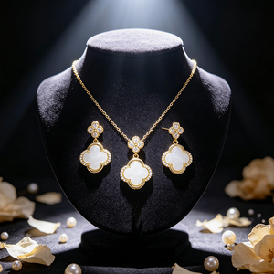 Fashion Jewelry for Women Statement Jewelry Set Clover Fine Jewelry Display Accessories Bijoux Pour Femme Hip Hop <strong>Jewellery</strong> - Product Image 1