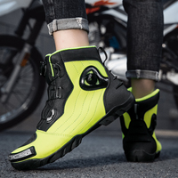 Bottes de moto pour hommes et femmes, imperméables, antidérapantes, anti-collision, courtes, à lacets, pour l'extérieur, pour la rue, pour l'été, 37-47