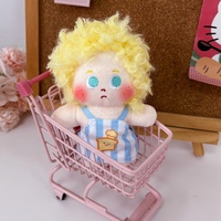 Pendentif doudou personnalisé en peluche ultra douce en forme de tête, avec rembourrage en coton PP, pour anniversaire