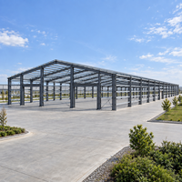 Structure en acier à grande portée pour entrepôt, logistique, atelier, bâtiment industriel en métal, construction